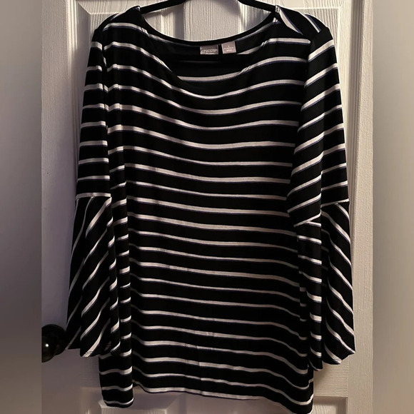 Chicos stripe shirt, size 3 - Picture 1 of 6